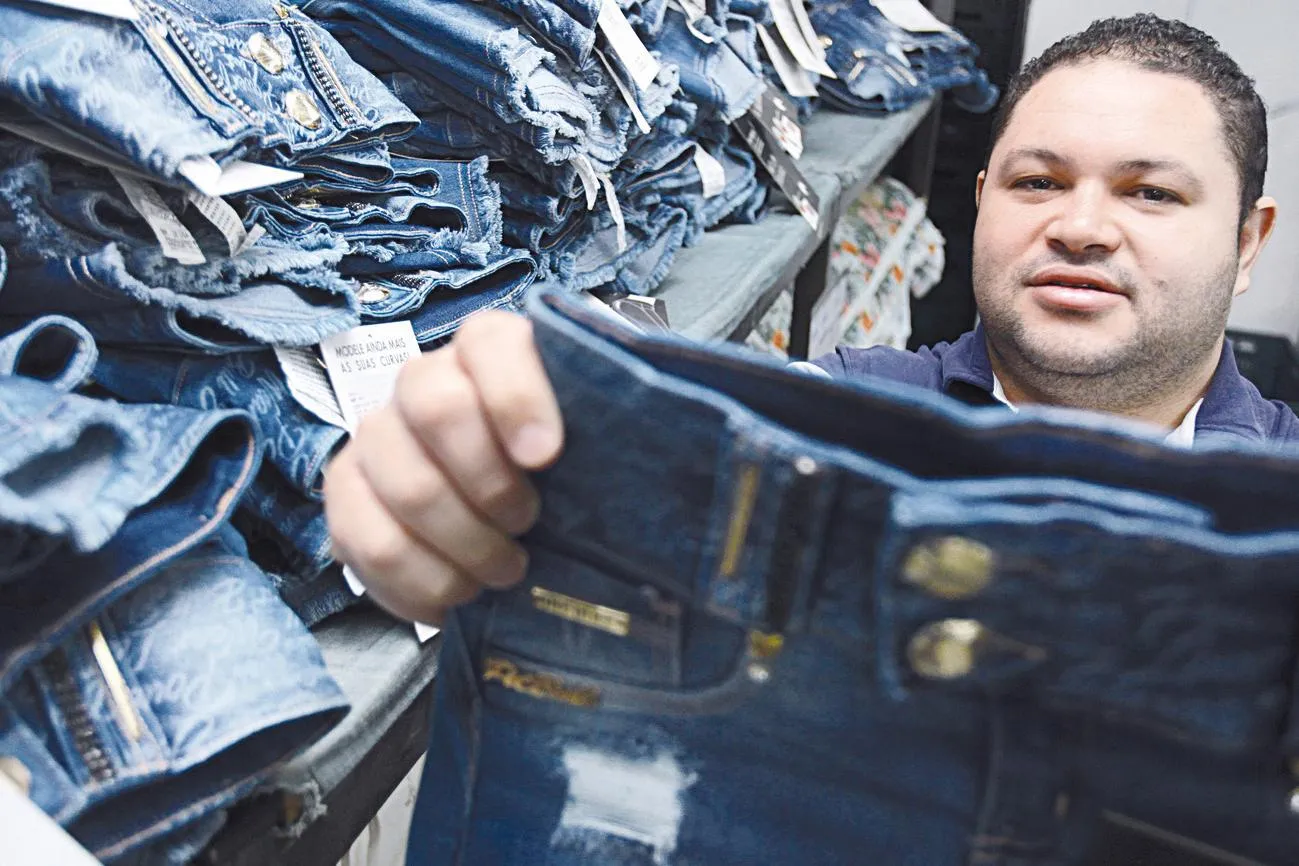 Borges - Calça Jeans para Trabalho Cos Inteiro
