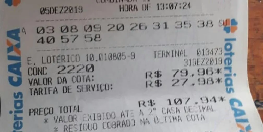 Bolão da Mega-Sena feito em Santos deixa 44 apostadores milionários