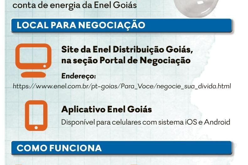 Enel Distribuição Goiás lança campanha de negociação de dívidas com  descontos de até 30% e parcelamento - Blog do Amarildo