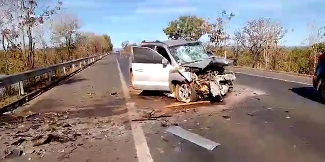 Carro de funerária bate de frente com ônibus e mata motorista em rodovia de  Goiás, Goiás