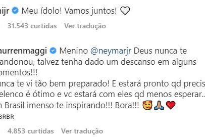 Neymar está voando, ele está jogando pra c******