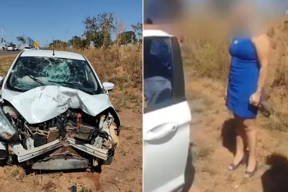 Homem joga moto contra porta da Câmara Municipal de Uberlândia; veja vídeo