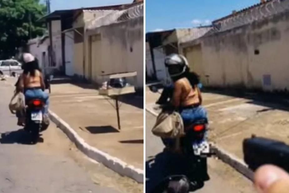 Vídeo mostra perseguição policial a motociclista empinando moto em avenida  de Inhumas, Trânsito GO