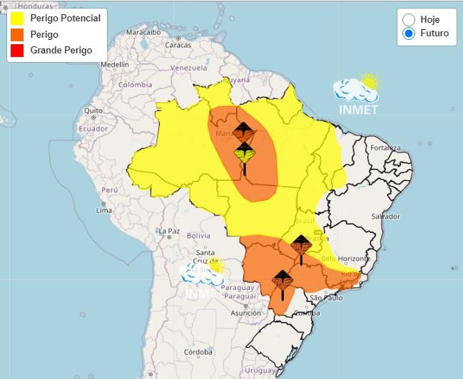 INMET divulga a previsão climática para os próximos 6 meses no Brasil