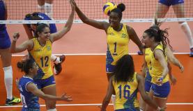 Brasil e República Popular da China no vôlei feminino em Jogos Olímpicos