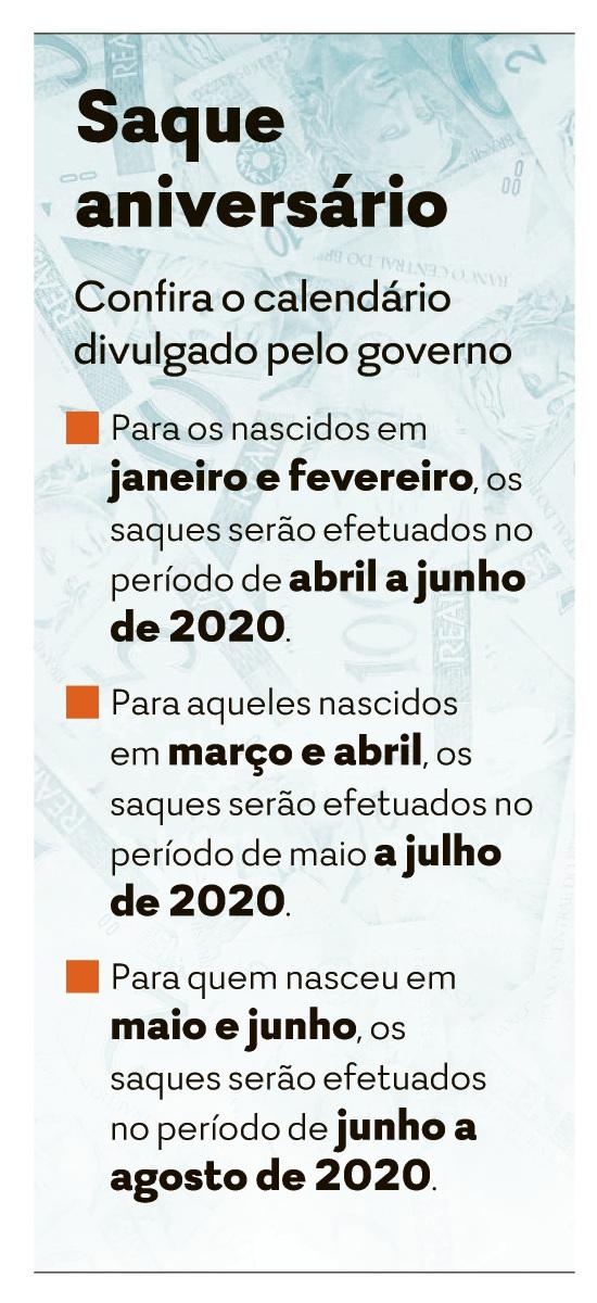 Calendário para saque do FGTS será divulgado até 1º de fevereiro