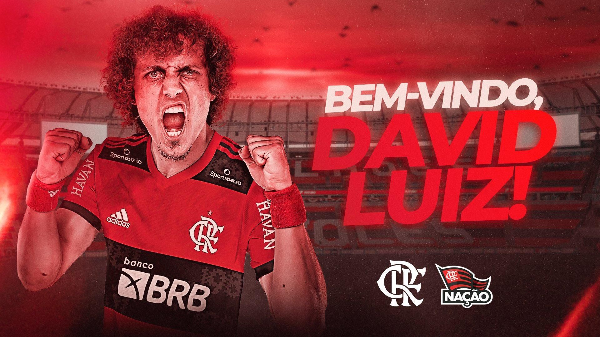 Flamengo anuncia contratação do zagueiro David Luiz até dezembro