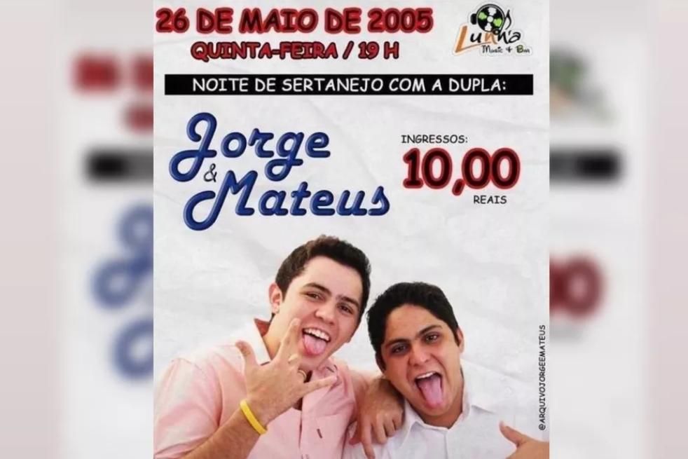Jorge Da Dupla Com Mateus Compartilha Flyer De Quando Ingresso Dos