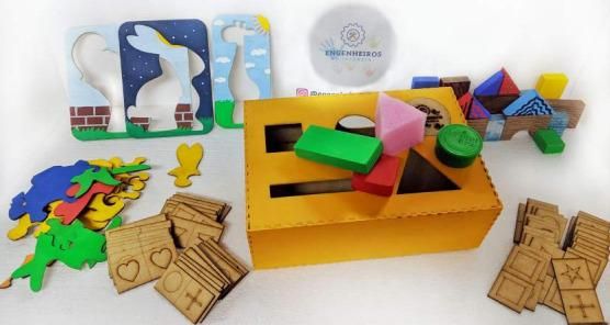 Materiais recicláveis viram jogos educativos em projeto escolar de