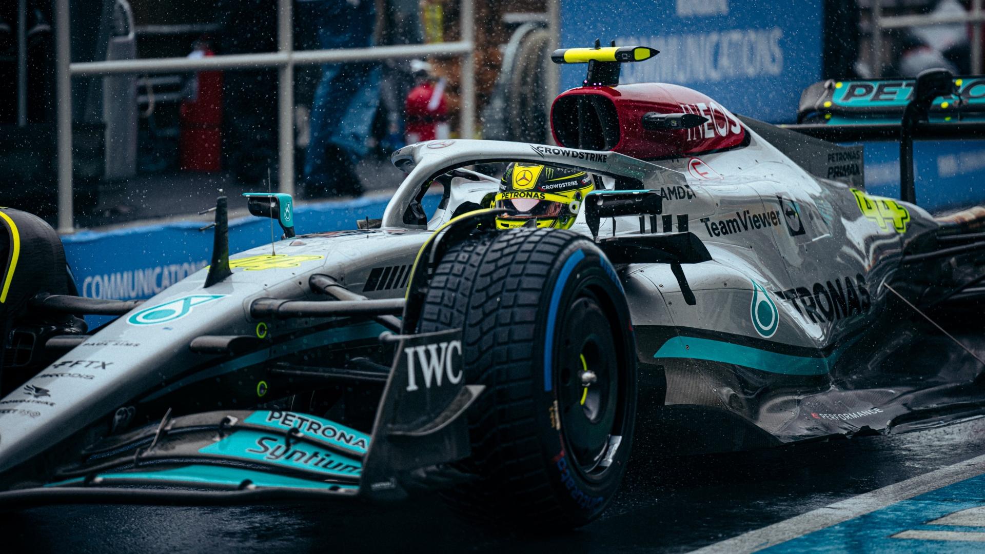 F1: Russell se mostra otimista com a Mercedes após treinos em