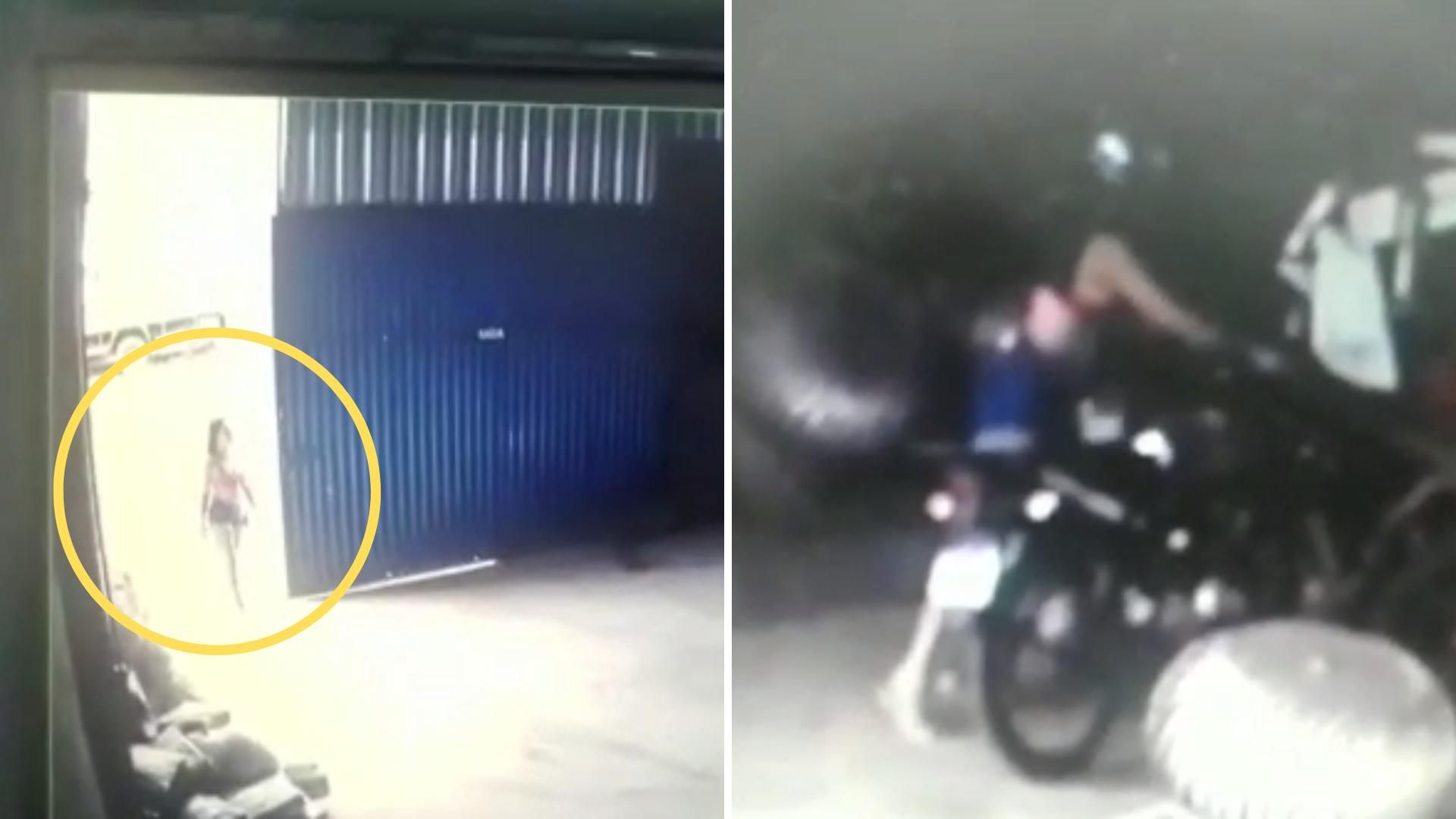 Mulher suspeita de furtar moto em galpão é presa 40 minutos depois do crime; vídeo O Popular