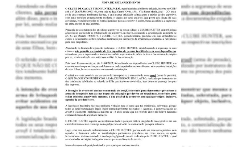 Após clube de tiro para criança ser suspenso, promotora diz que menores não  podem fazer esse curso: 'de forma alguma