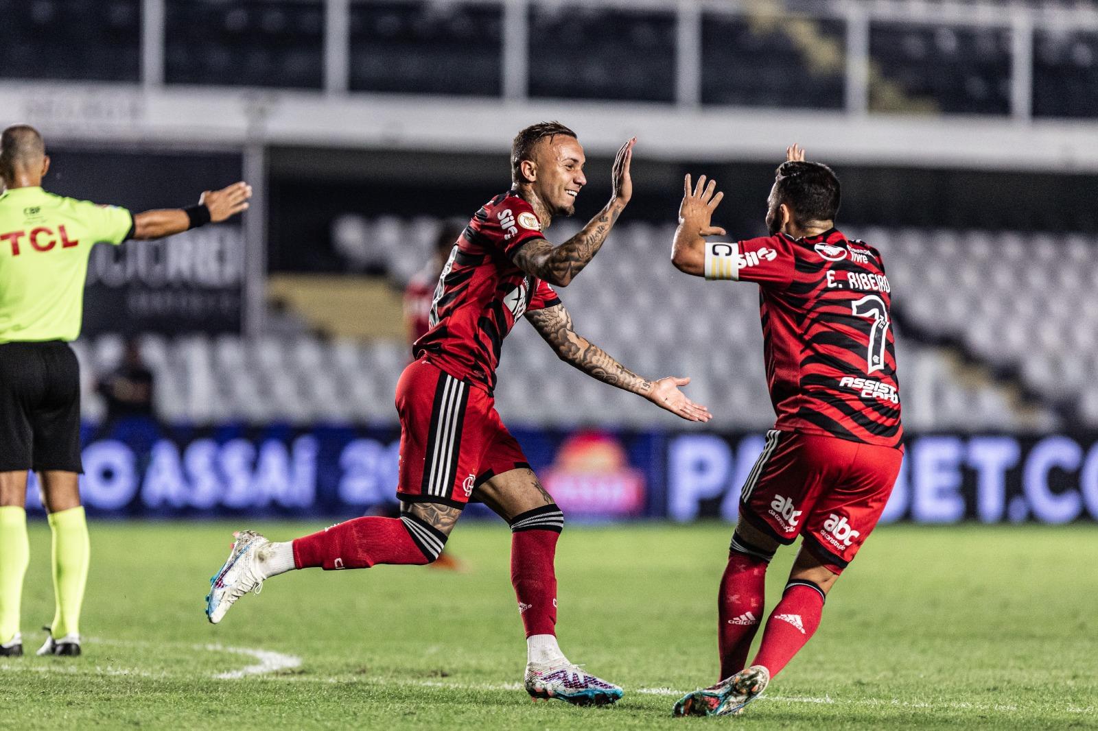 Flamengo bate o Santos em jogo com três gols em 12 minutos