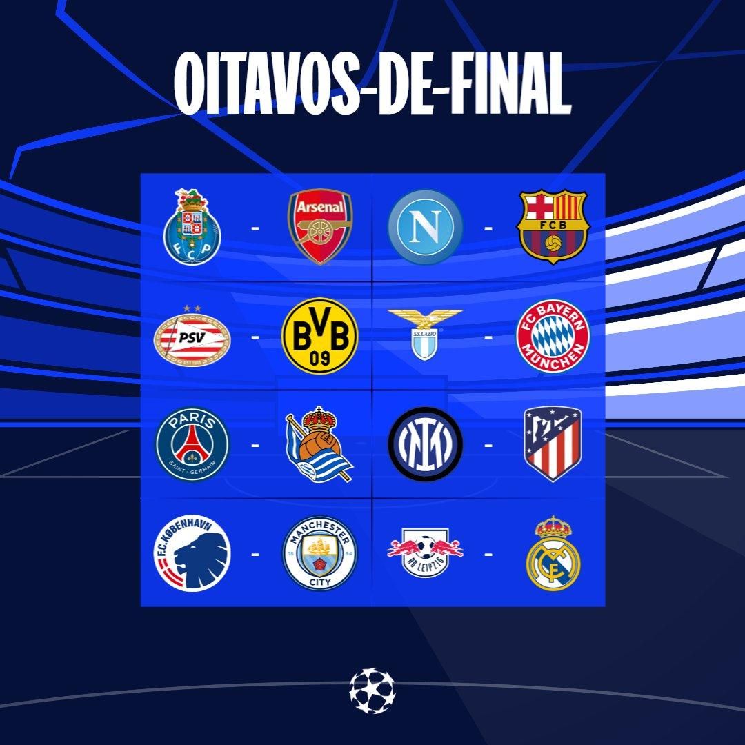 Times oitavas best sale champions league