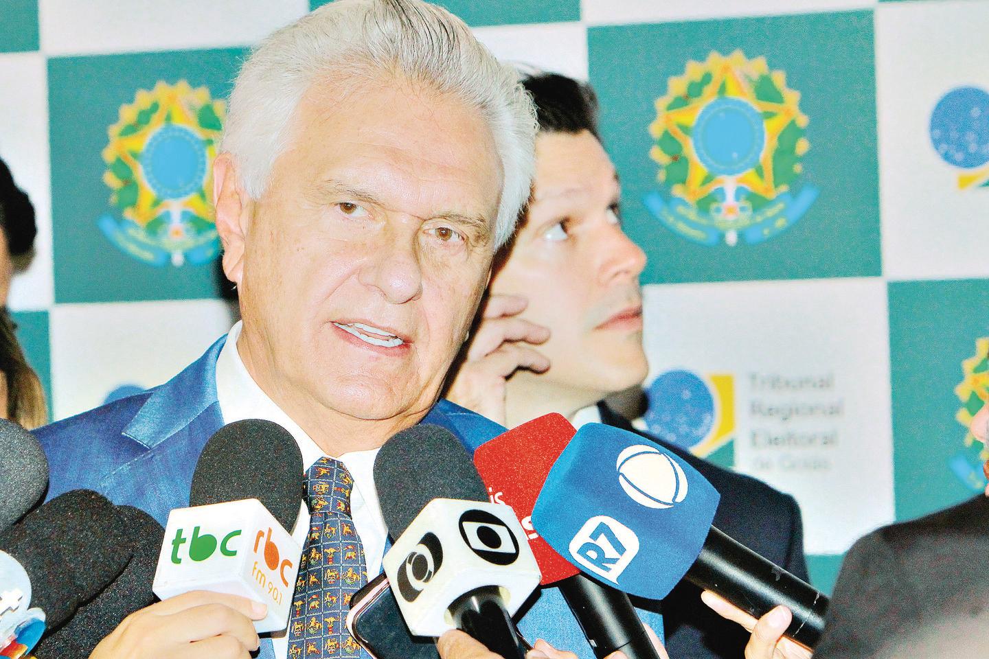 Caiado aposta em legado de 'equilíbrio fiscal' | O Popular