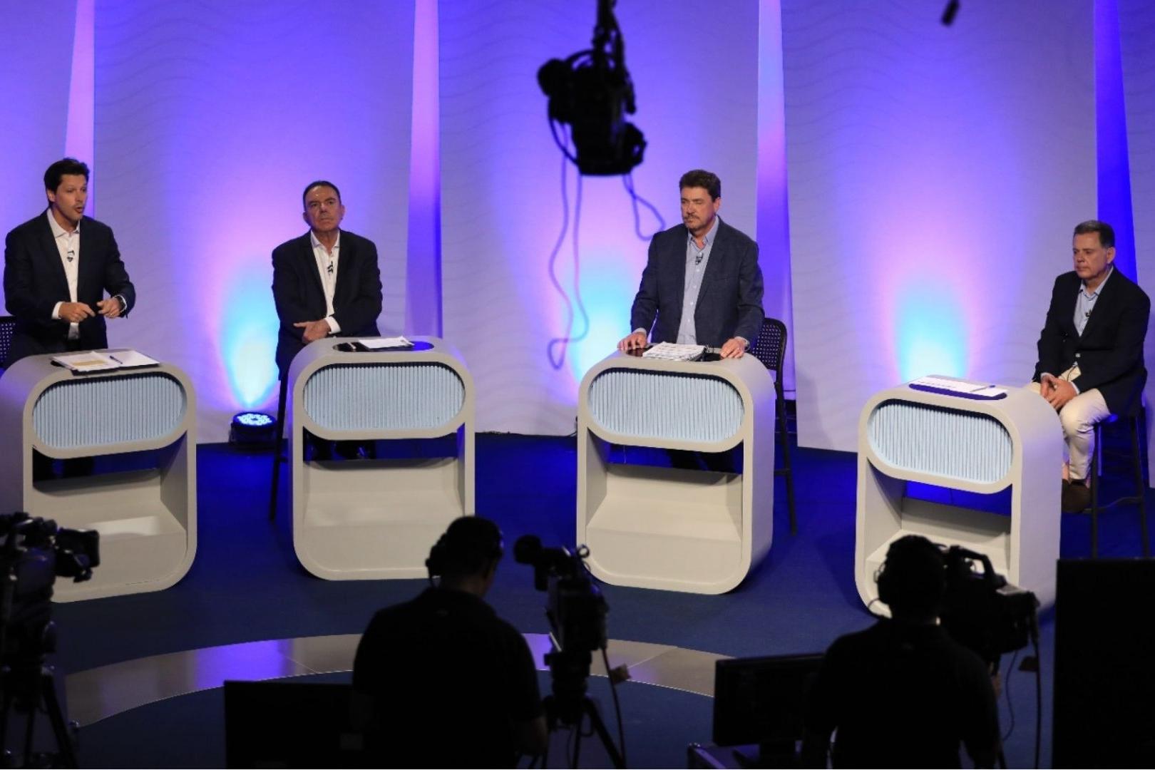 Candidatos ao governo de Goiás no debate O Popular/CBN Goiânia: novo encontro nesta terça-feira (29)